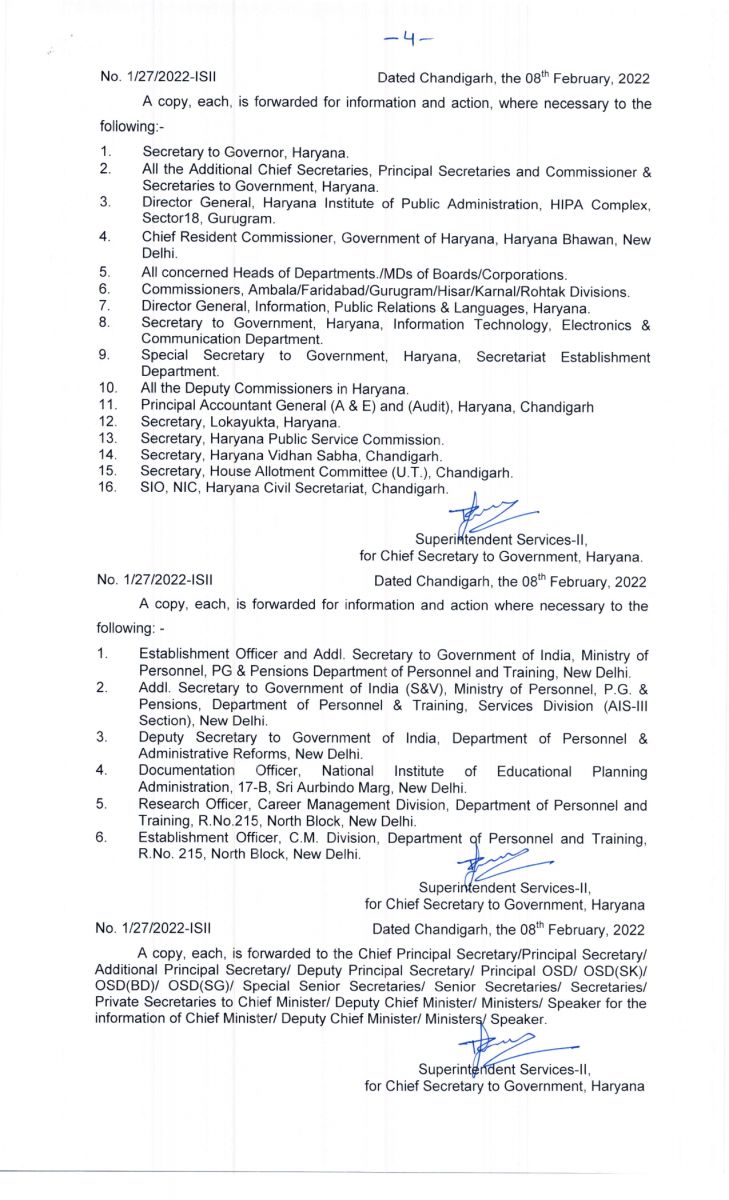 Haryana IAS|HCS Postings