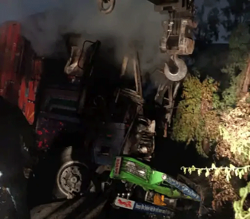 Two Trucks Collision in Haryana