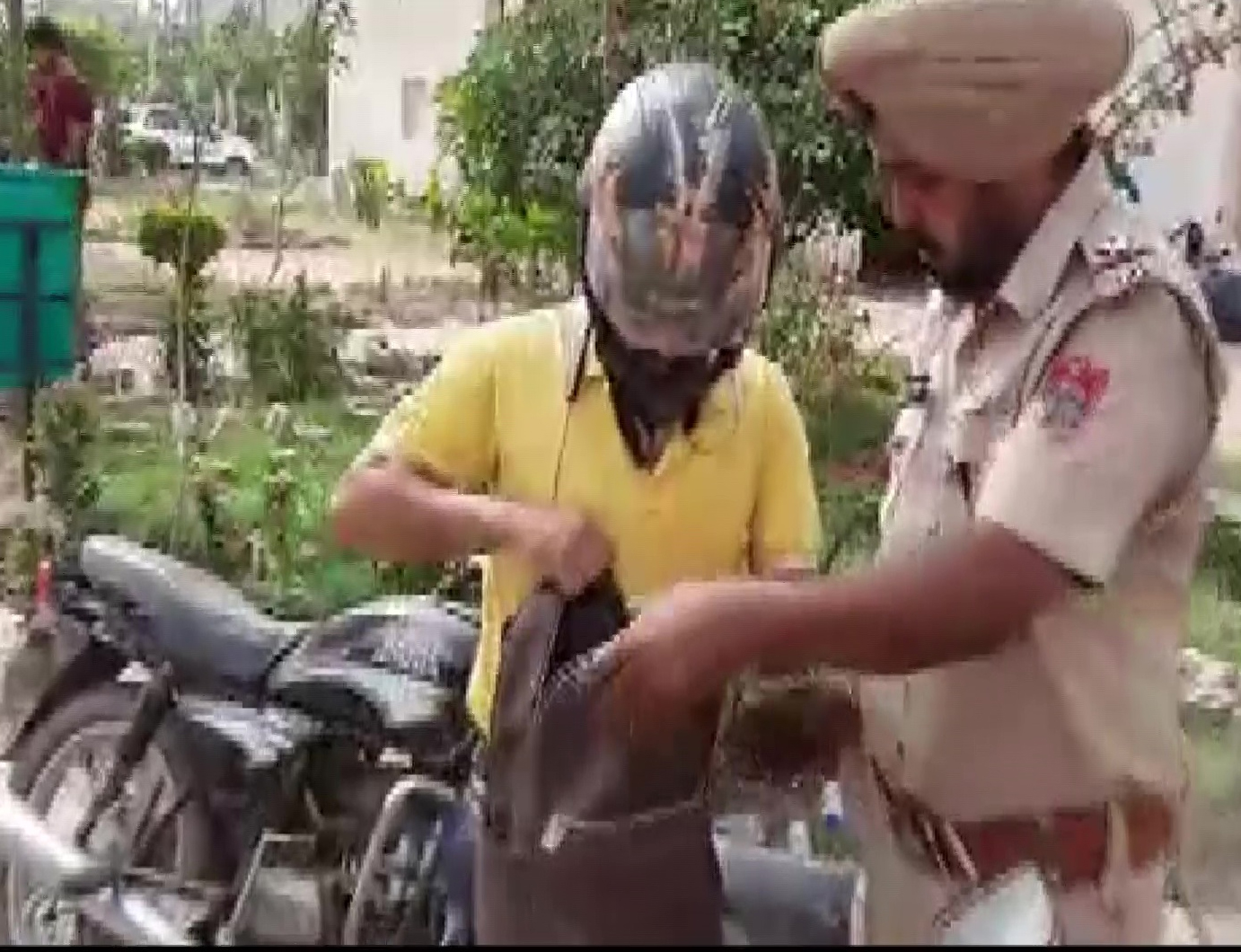 Mohali Police conducts checking at Jal Vayu Tower