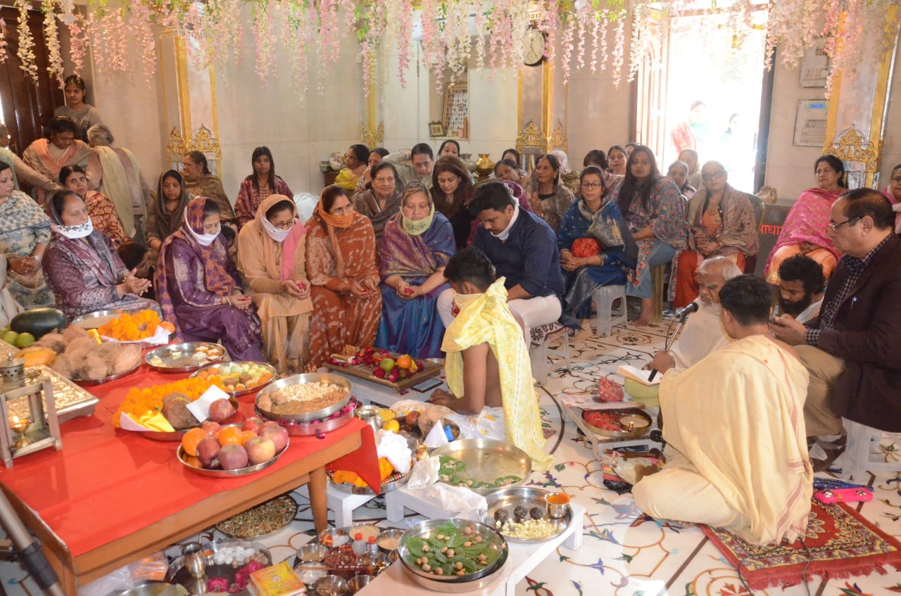 Pratishtha and Sankranti festival in Bhagwan Shri Mahavir Jain Shwetambar temple