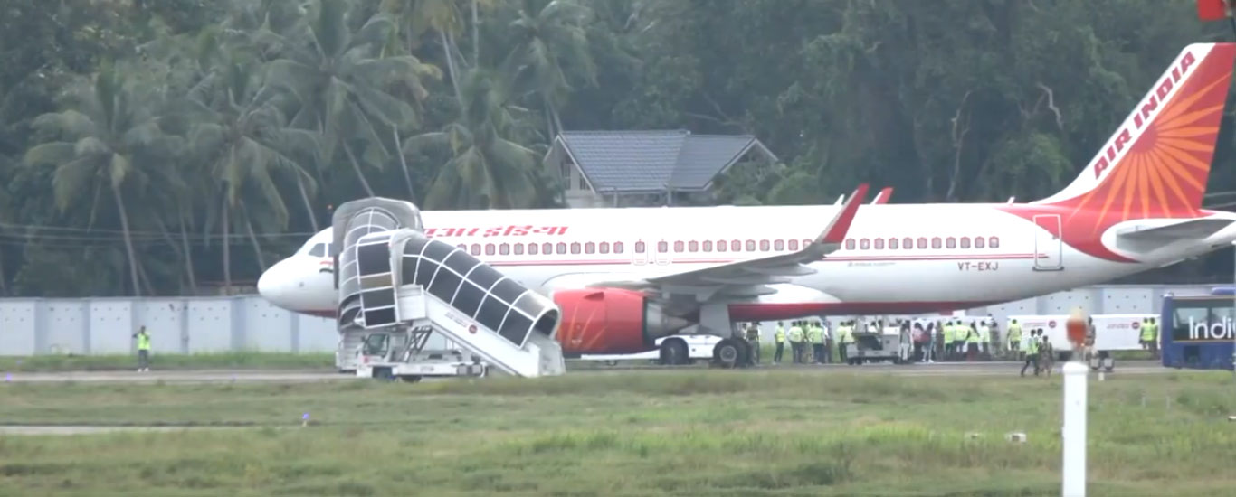 Air India Flight Bomb Threat Emergency At Thiruvananthapuram Airport