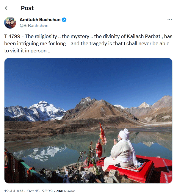 Amitabh Bachchan Tweet PM Modi Photo