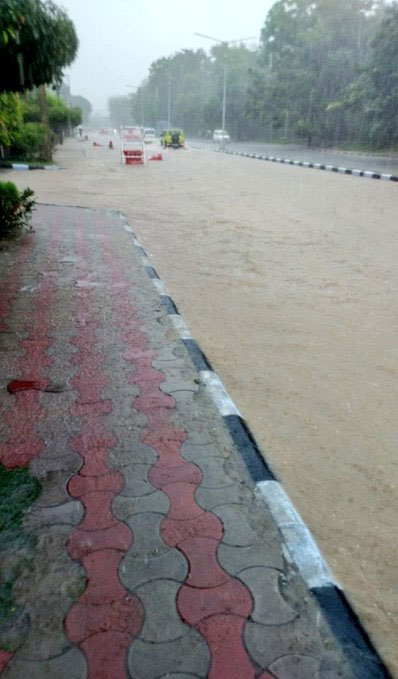 Chandigarh Heavy Rain Update