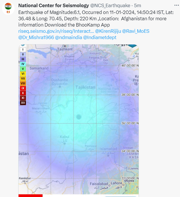 Earthquake Hit Afghanistan Tremors Felt Delhi-NCR North India