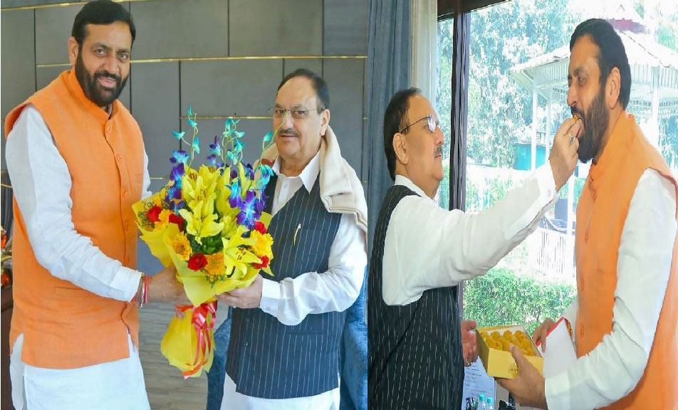 Haryana CM Nayab Saini met BJP President JP Nadda In Delhi News 