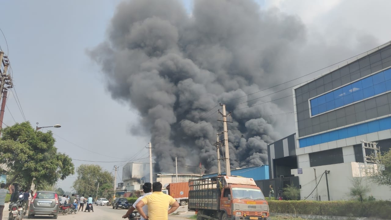 Sonipat Badi Industrial Area Factory Fire