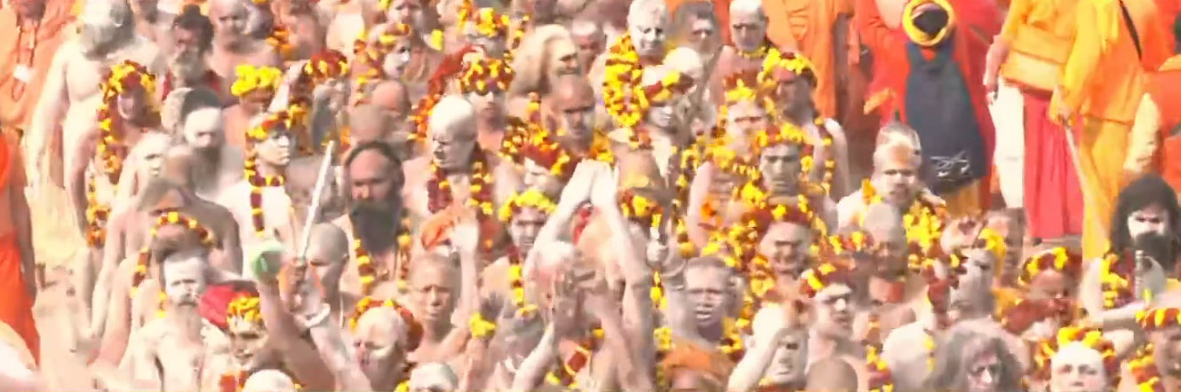 MahaKumbh Akharas Mauni Amavasya Amrit Snan Holy Dip at Triveni Sangam