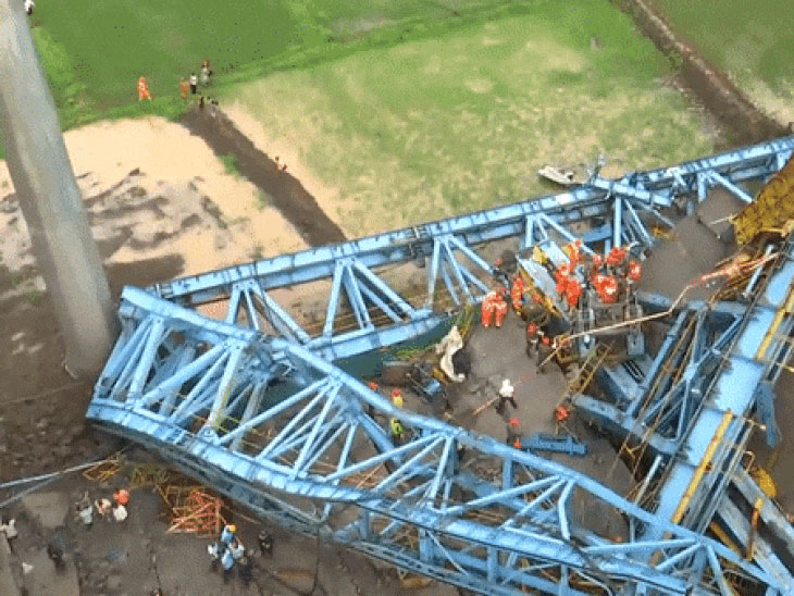 Maharashtra Bridge Girder Machine Collapse