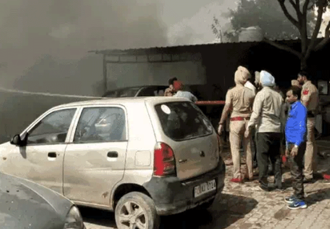 Mohali Police Post Fire News Update