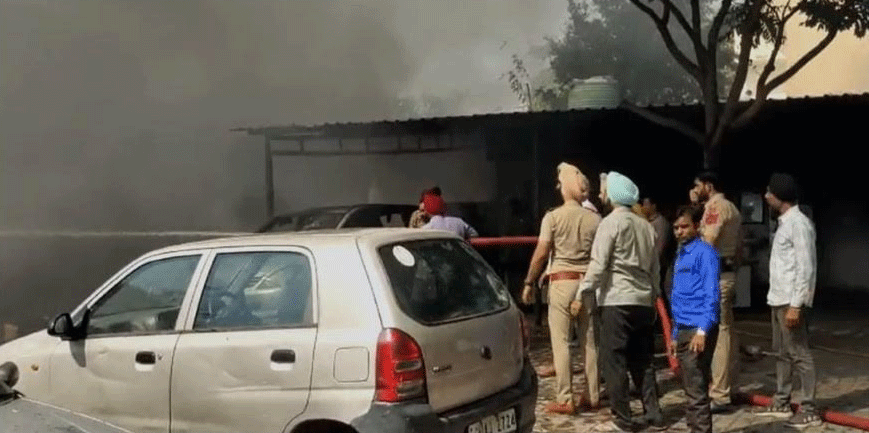 Mohali Police Post Fire News Update