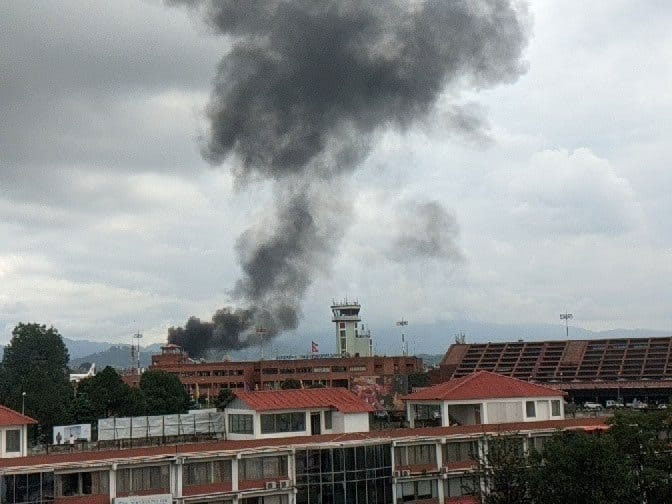 Nepal Kathmandu Plane Crashed After Take Off Tribhuvan Airport 