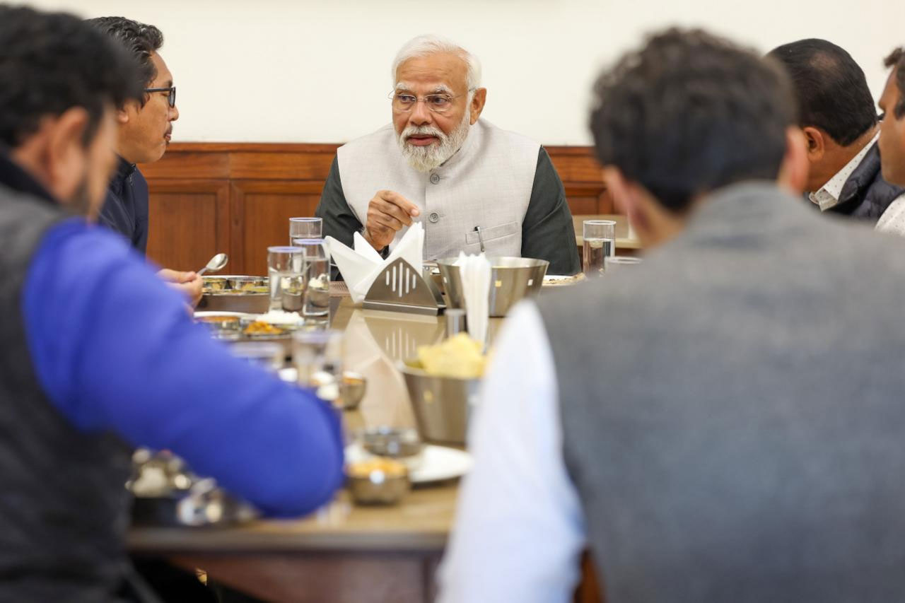 PM Modi Lunch With MPs