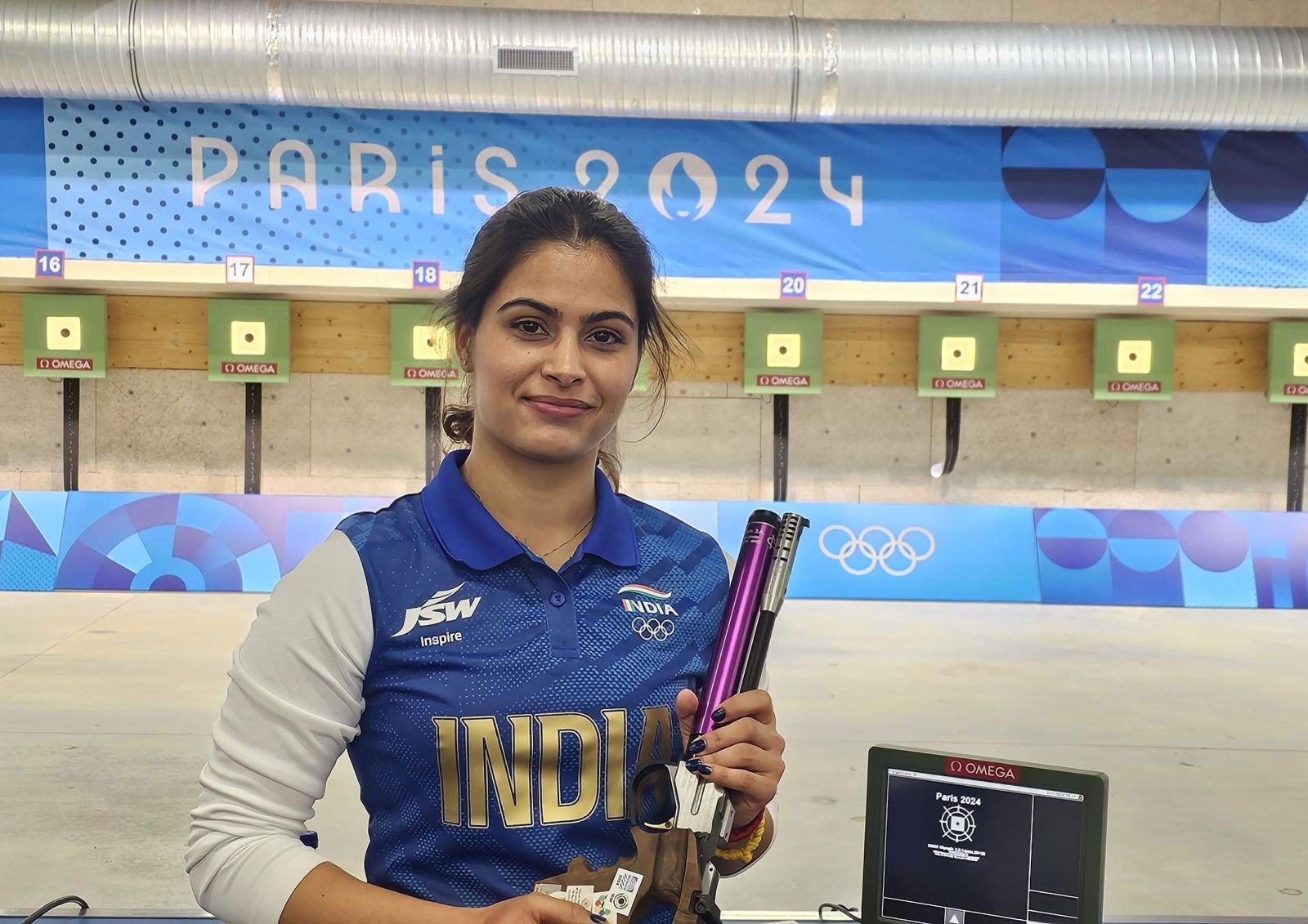 Paris Olympics 2024 Manu Bhaker Wins Second Bronze Medal With Sarabjot Singh