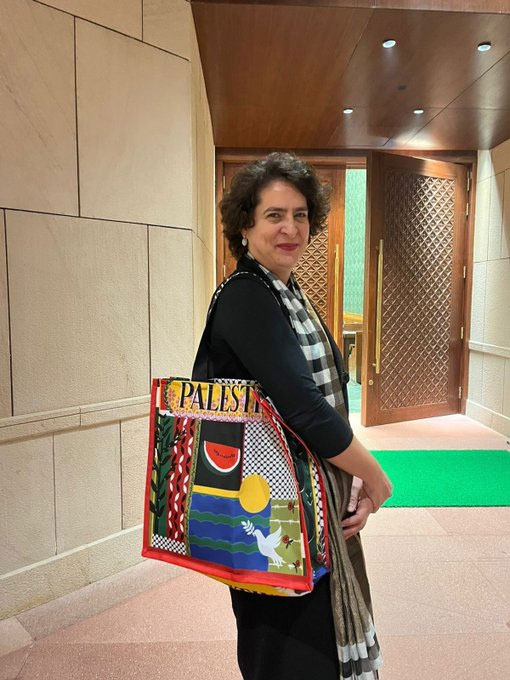 Priyanka Gandhi Palestine Bag