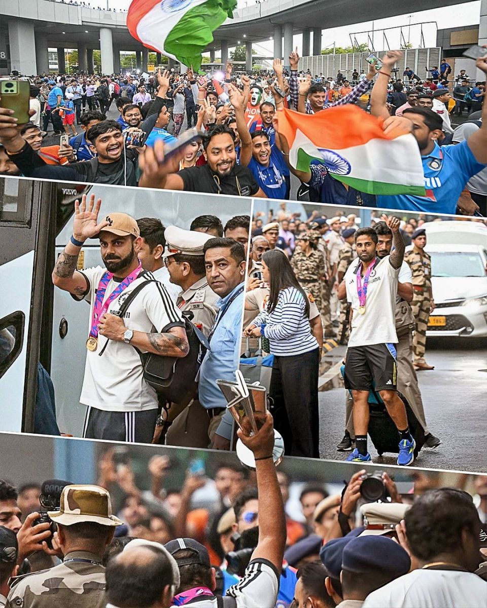 Team India Arrives Delhi After ICC T20 World Cup Victory 2024