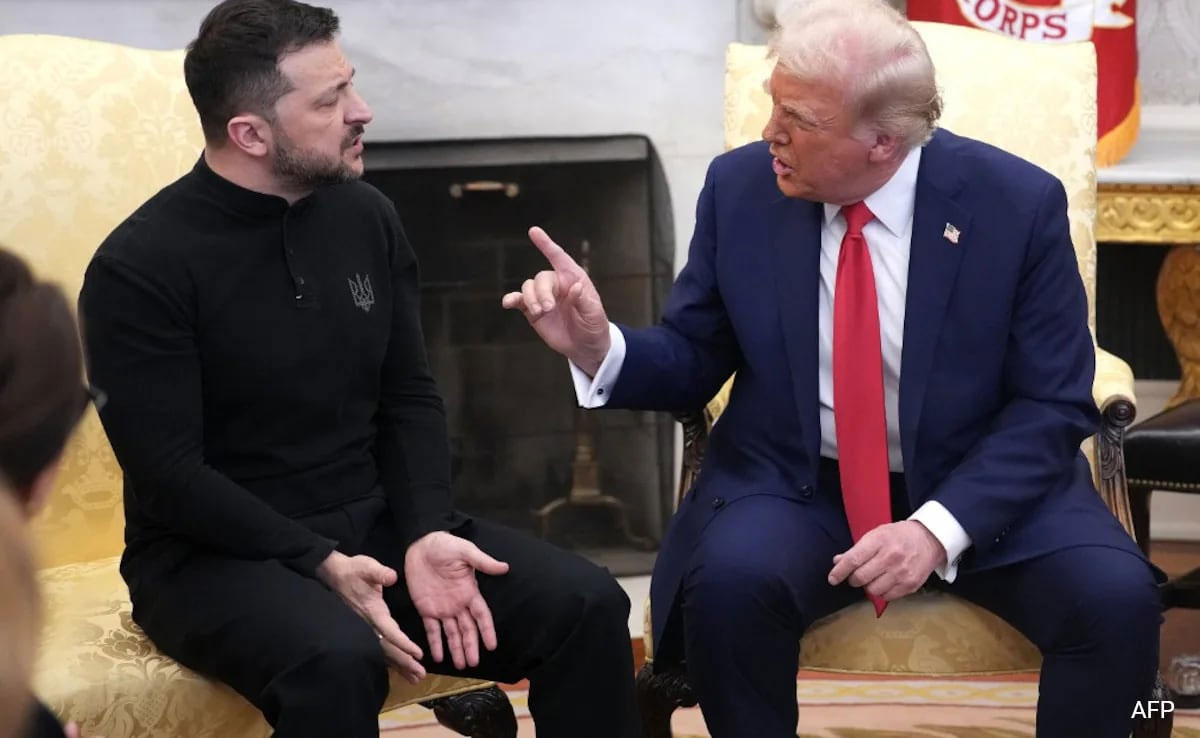 US President Donald Trump Ukraine President Zelenskyy Clash In White House