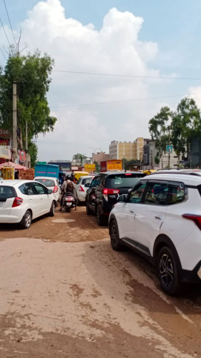  Chandigarh-Ambala Highway Heavy Traffic