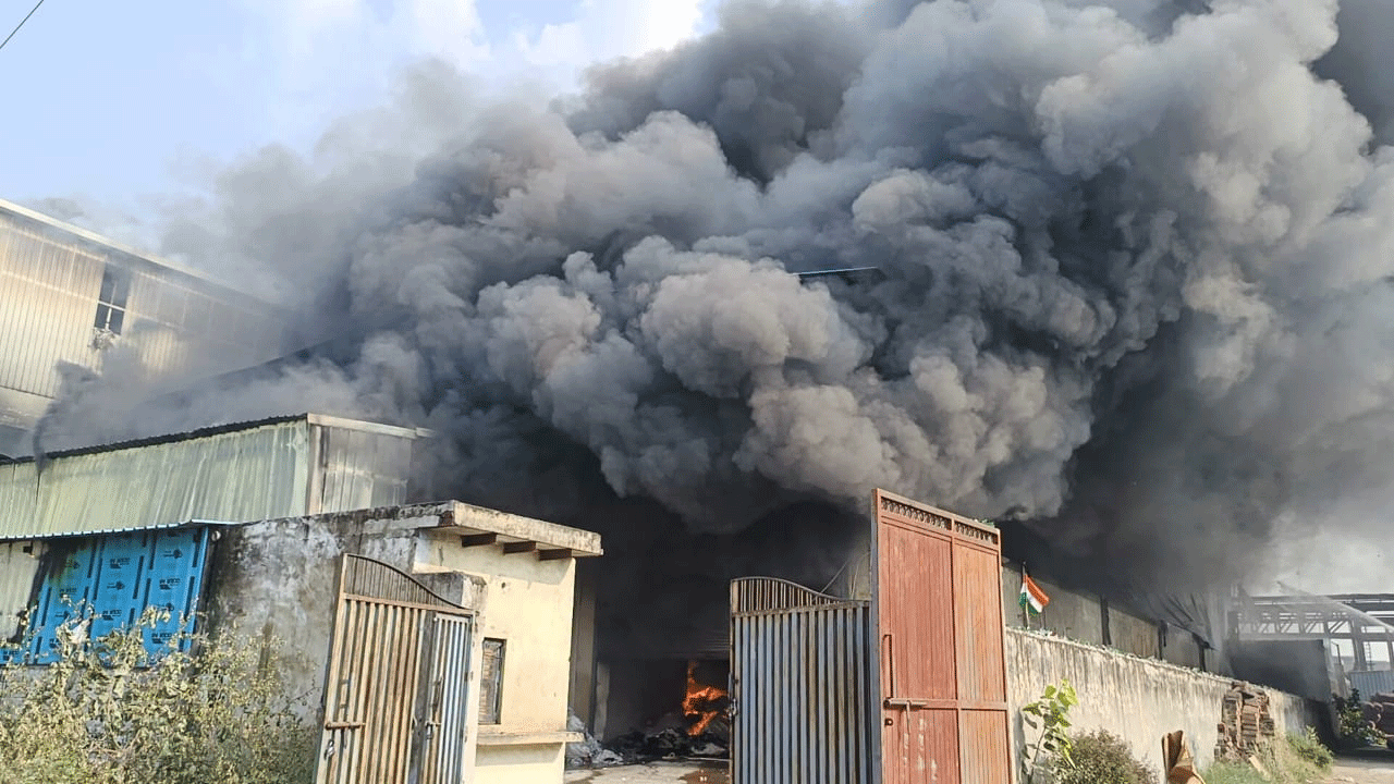 Sonipat Badi Industrial Area Factory Fire