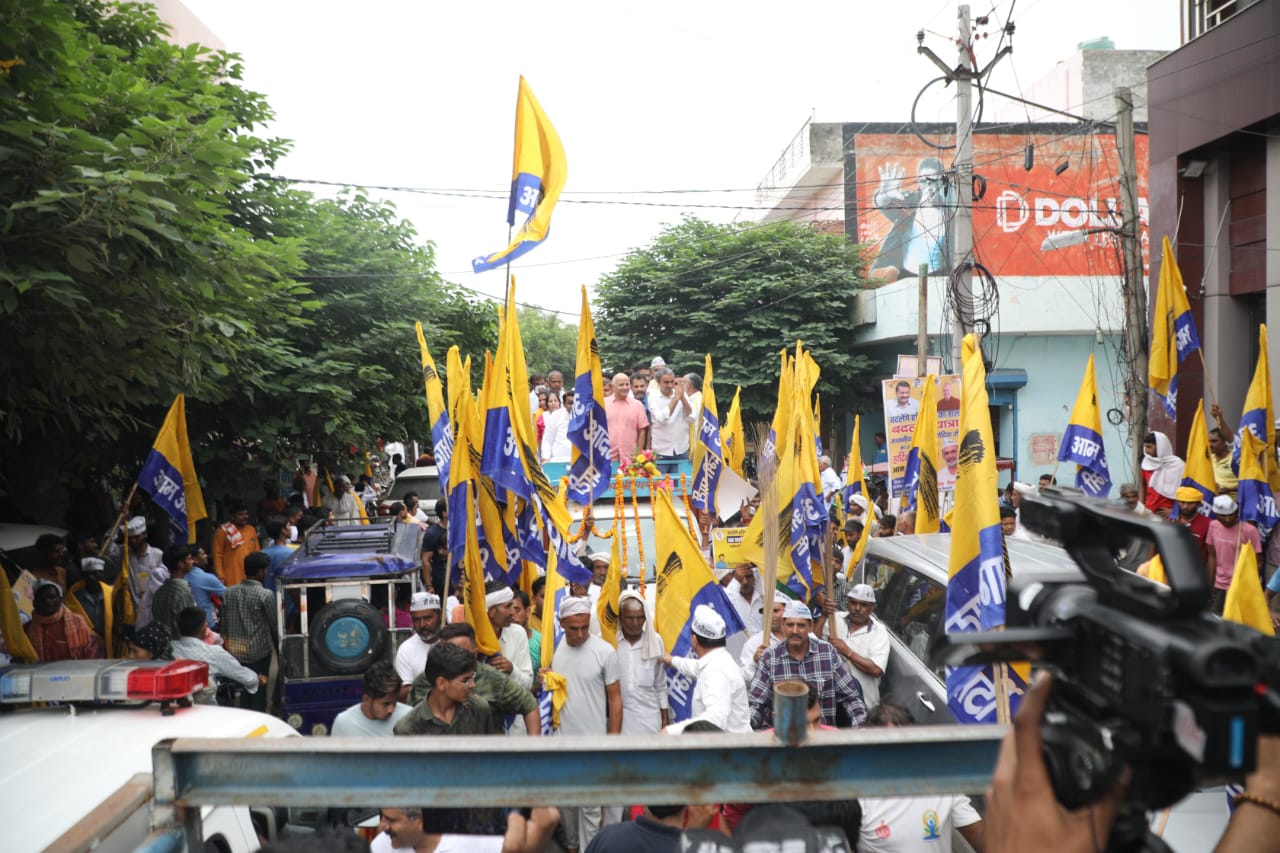 Manish Sisodia Road Show in Ganaur