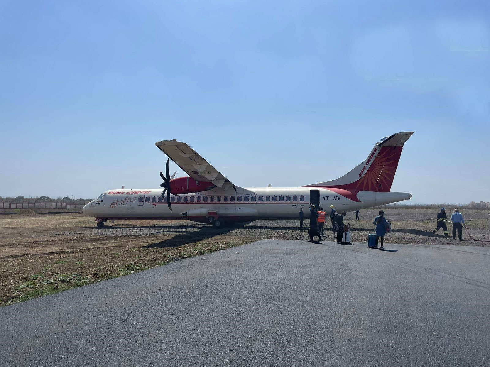 Aircraft Accident on Runway in MP Jabalpur 