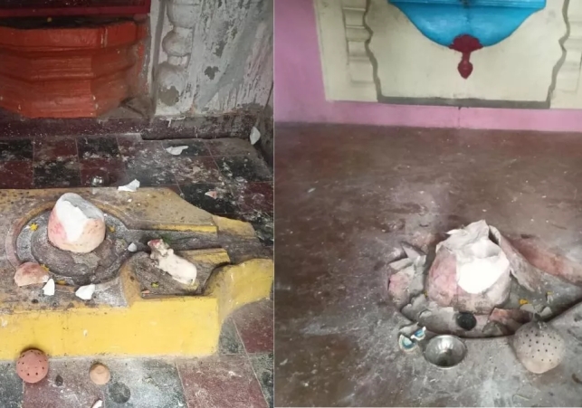 Husband broke Shivlings of 2 Temples