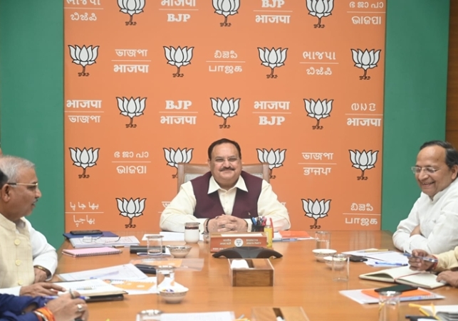 BJP intensifies Delhi poll preparations JP Nadda plans marathon meeting Amit Shah to lead key event