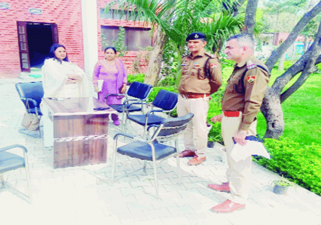 Panchkula police is keeping a strict vigil outside the examination centres