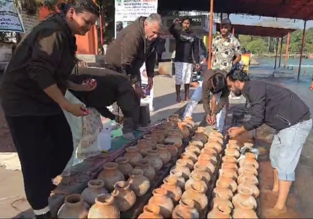 Unclaimed Bones Immersed Ganga