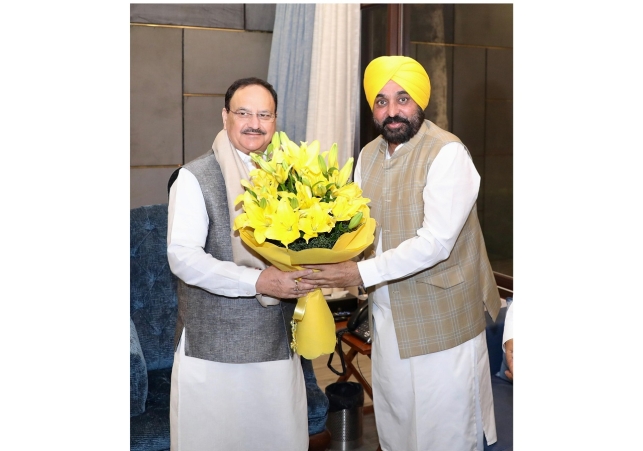 Punjab Chief Minister meets Nadda