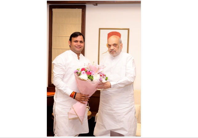 Haryana's Sports Minister Gaurav Gautam met the country's Home Minister