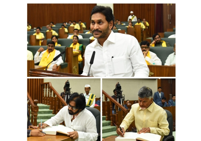 YS Jagan takes Oath