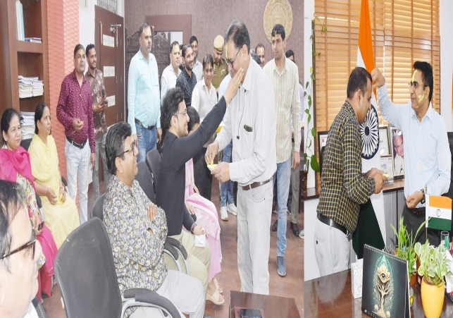 Administrative officers celebrated Holi