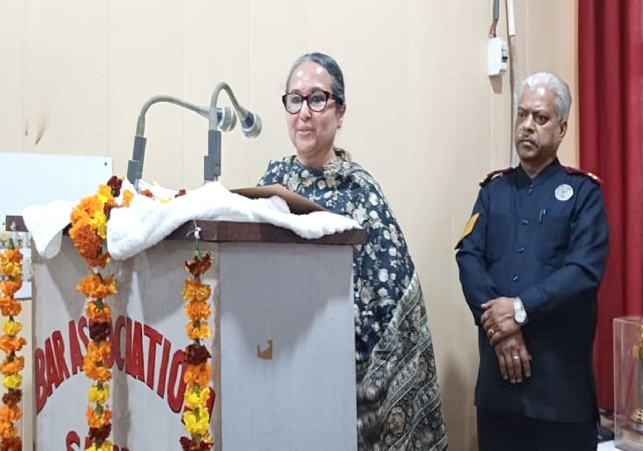 Justice Nidhi Gupta visited Safidon Court Complex