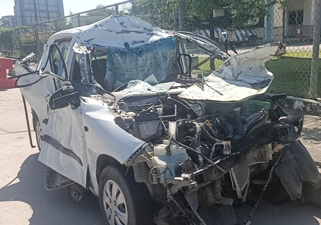 Horrific accident on flyover of Chandimandir toll plaza