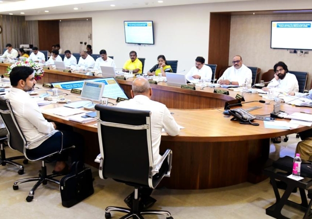 Cabinet Meeting led by Chief Minister Chandrababu Naidu