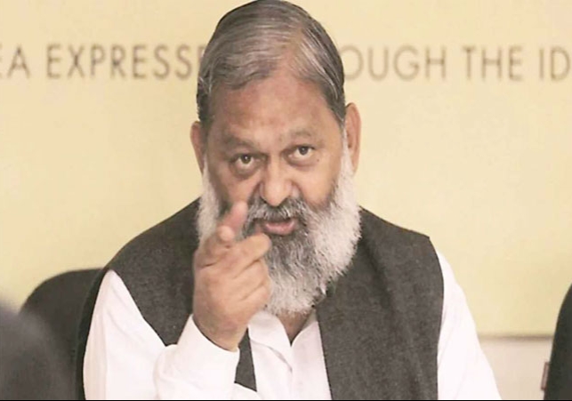 Anil Vij Angry on Officers