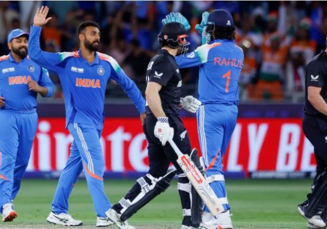 India Beat New Zealand by 44 Runs