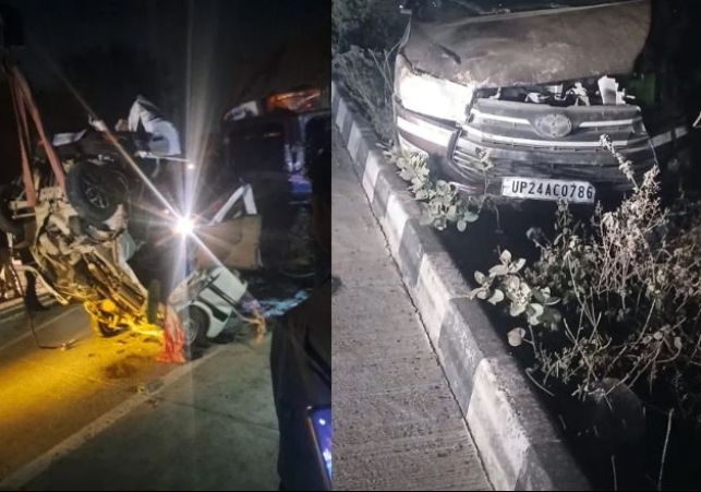 Horrible road accident in Kisan Path