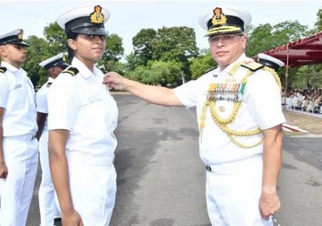 Navy's first woman helicopter pilot