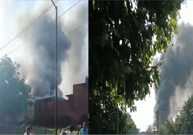 Chandigarh Factory Fire| चंडीगढ़ के इंडस्ट्रियल एरिया में आग लगी, धूं ...