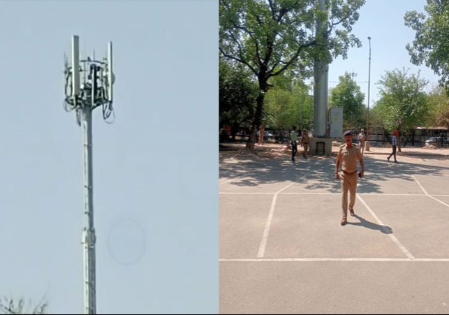 Chandigarh Man Climbed on Cell Tower High Drama Video News Latest