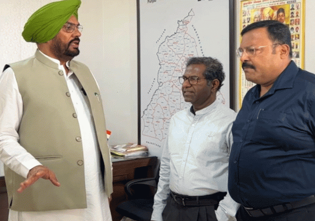 Inspection of control room by NRI Affairs Minister