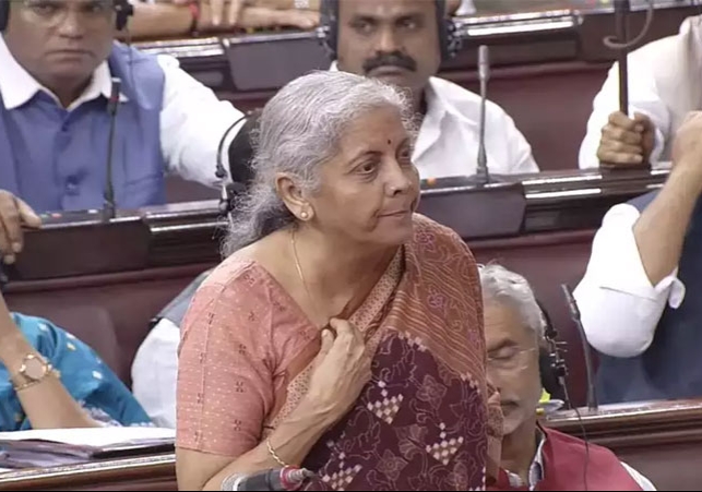 FM Nirmala Sitharaman Anger in Rajya Sabha