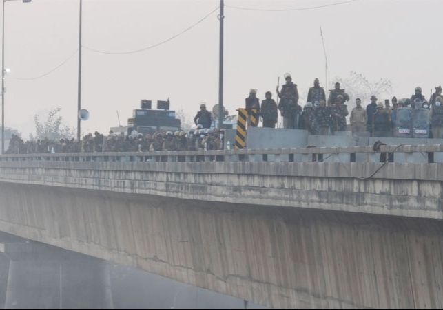 Farmers Delhi Chalo March At Shambhu Border Tear Gas Shells Fired