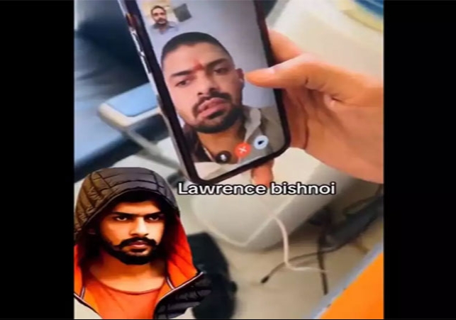 Gangster Lawrence Bishnoi Video Call Viral Talk To Pakistani Gangster