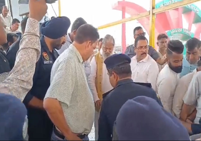 Haryana Ambala Cantt Stampede Anil Vij Inauguration Program Video News