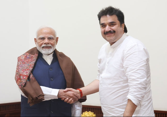 Haryana BJP Kuldeep Bishnoi met PM Modi With Family In Delhi Pictures