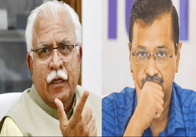 Haryana CM Khattar-Kejriwal on Flood