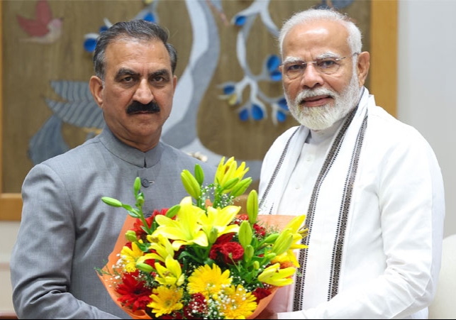 Himachal Pradesh CM Sukhvinder Sukhu met Prime Minister Narinder Modi