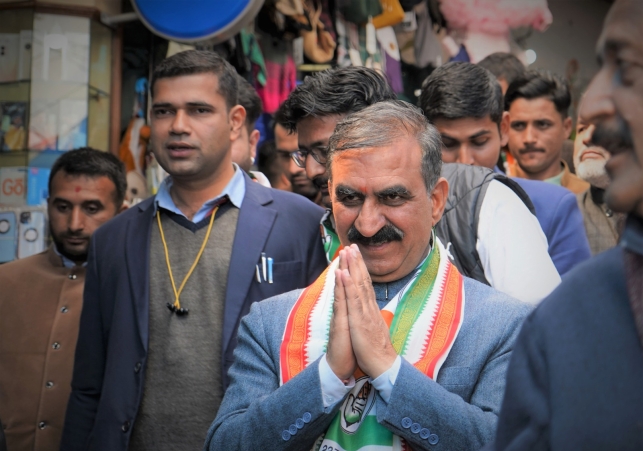 Chief Minister Sukhwinder Singh Sukhu came out in the election campaign of Municipal Corporation Shimla